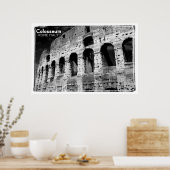 Vintages Colosseum italy Poster (Küche)