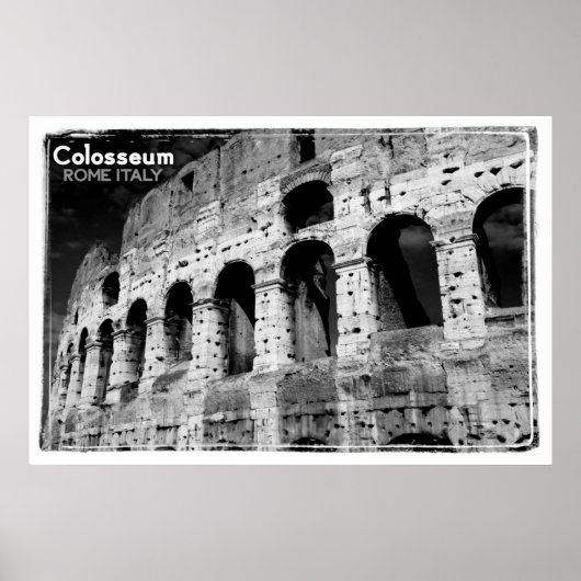 Vintages Colosseum italy Poster (Vorne)