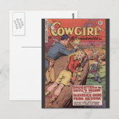 VINTAGES COMIC BOOK COVER ART POSTKARTE (Vorne/Hinten)