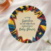 Vintages Comic Boy Baby Dusche Pappteller