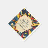 Vintages Comic Boy Baby Dusche Serviette (Ecke)