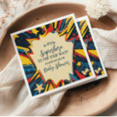 Vintages Comic Boy Baby Dusche Serviette