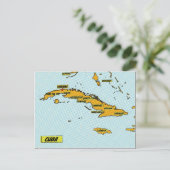 Vintages Comic Buch Karte Kubas (Stehend Vorderseite)