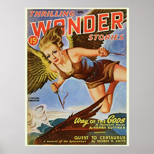 Vintages Comic Buchcover "Wonder" Poster (Vorne)