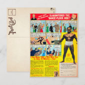 Vintages Comic Buchmuskelwerbung Postkarte (Vorne/Hinten)