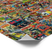 Vintages Comic-Buchmuster Poster (Ecke)