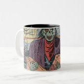 Vintages Comic der 50er Jahre Zweifarbige Tasse (Vorderseite Links)