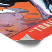 Vintages Comic für Grenzschutzbeamte Poster (Ecke)