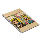 Vintages Comic Notizblock (Rechte Seite)