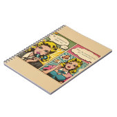 Vintages Comic Notizblock (Linke Seite)