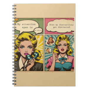 Vintages Comic Notizblock