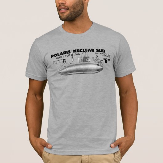 Vintages Comic "Polaris Nuklear Sub" Buchanzeigen  T-Shirt (Vorderseite)
