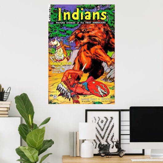 Vintages Comic Poster (Heimbüro)