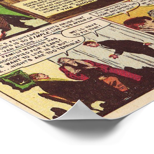 Vintages Comic Poster (Ecke)