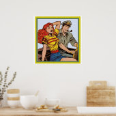Vintages Comic Poster (Küche)
