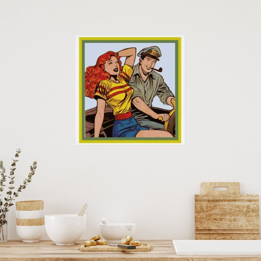 Vintages Comic Poster (Küche)