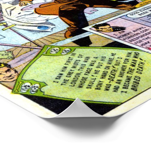 Vintages Comic Poster (Ecke)