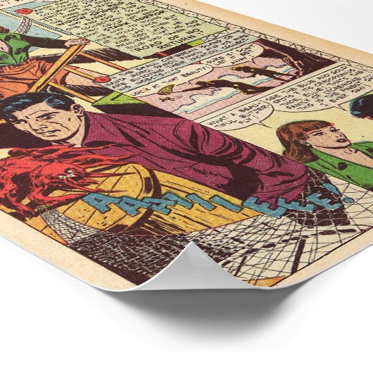Vintages Comic Poster (Ecke)