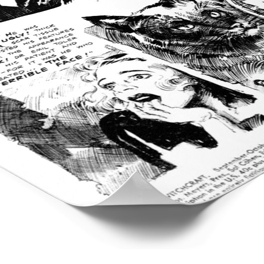 Vintages Comic Poster (Ecke)