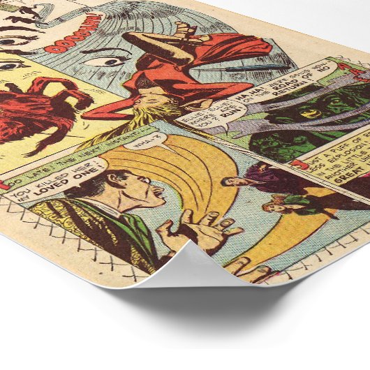 Vintages Comic Poster (Ecke)
