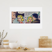 Vintages Comic Strip "Keith... Frank ist tot!" Poster (Küche)