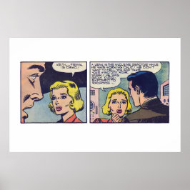 Vintages Comic Strip "Keith... Frank ist tot!" Poster