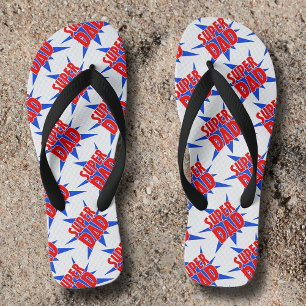 Vintages Comic Super Vater Vatertag Badesandalen