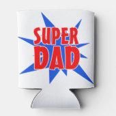 Vintages Comic Super Vater Vatertag Dosenkühler (Rückseite)