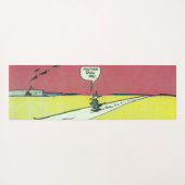 Vintages Comic Yogamatte (Rückseite (Horizontal))