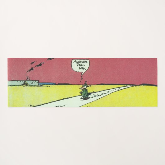 Vintages Comic Yogamatte (Rückseite (Horizontal))