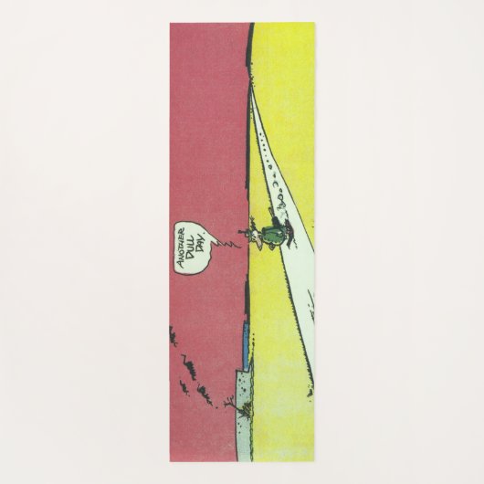 Vintages Comic Yogamatte (Rückseite)