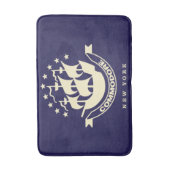 Vintages Commodore Hotel Bath Mat Badematte (Vorderseite Vertikal)