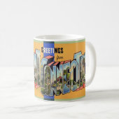 Vintages Connecticut Kaffeetasse (VorderseiteRechts)