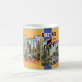 Vintages Connecticut Kaffeetasse (Mittel)