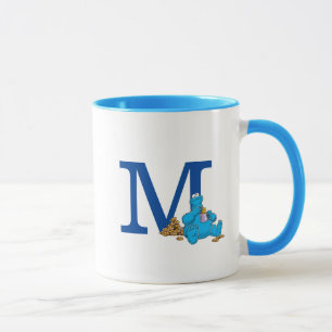 Vintages Cookie-Monster, das Cookies einnimmt Mono Tasse