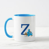 Vintages Cookie Monster Eating Cookies Monogram Z Tasse (Links)