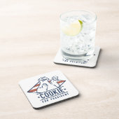 Vintages Cookie-Monster für den Präsidenten Getränkeuntersetzer (Rechte Seite)