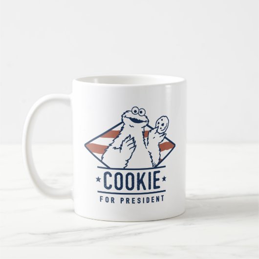 Vintages Cookie-Monster für den Präsidenten Kaffeetasse (Links)
