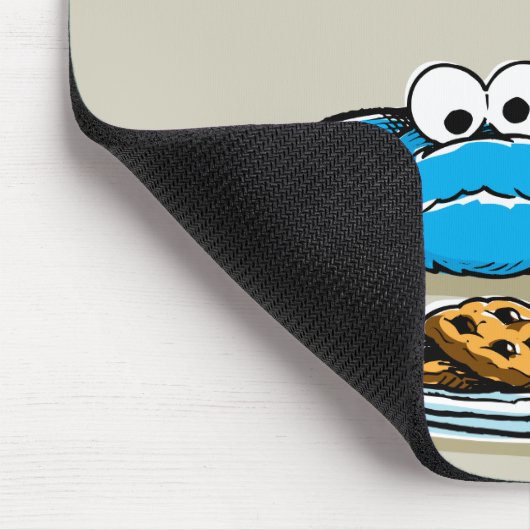 Vintages Cookie Monster Plate Mousepad (Ecke)