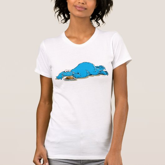 Vintages Cookie Monster Plate T-Shirt (Vorderseite)