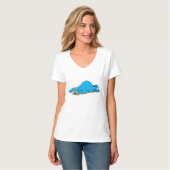 Vintages Cookie Monster Plate T-Shirt (Vorderseite Vollansicht)