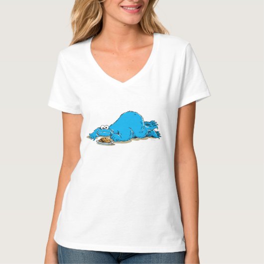 Vintages Cookie Monster Plate T-Shirt (Vorderseite)