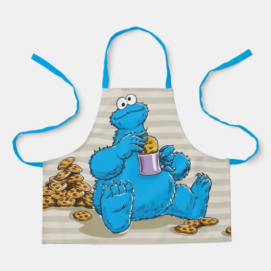 Vintages Cookie-Monster Schürze (Vorderseite)