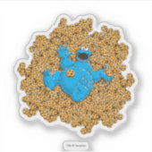 Vintages Cookie-Monster und Cookies Aufkleber (Vorderseite)
