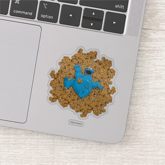 Vintages Cookie-Monster und Cookies Aufkleber (Detail)