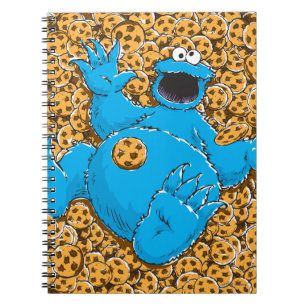 Vintages Cookie-Monster und Cookies Notizblock