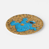 Vintages Cookie-Monster und Cookies Pappteller (Schrägansicht)