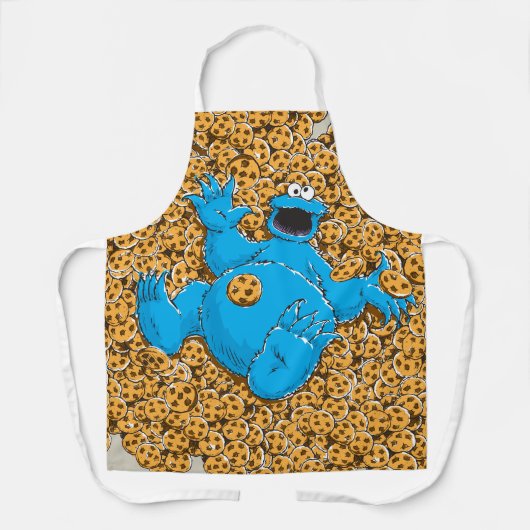Vintages Cookie-Monster und Cookies Schürze (Vorderseite)