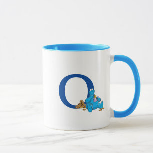 Vintages Cookie-Monster zum Essen von Cookies Mono Tasse