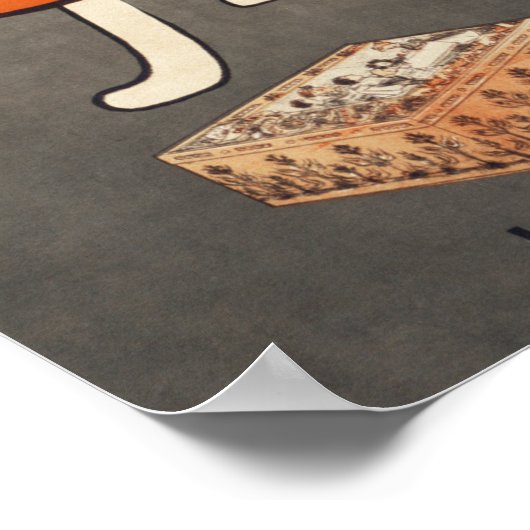 Vintages Cookie-Werbeplakat Poster (Ecke)